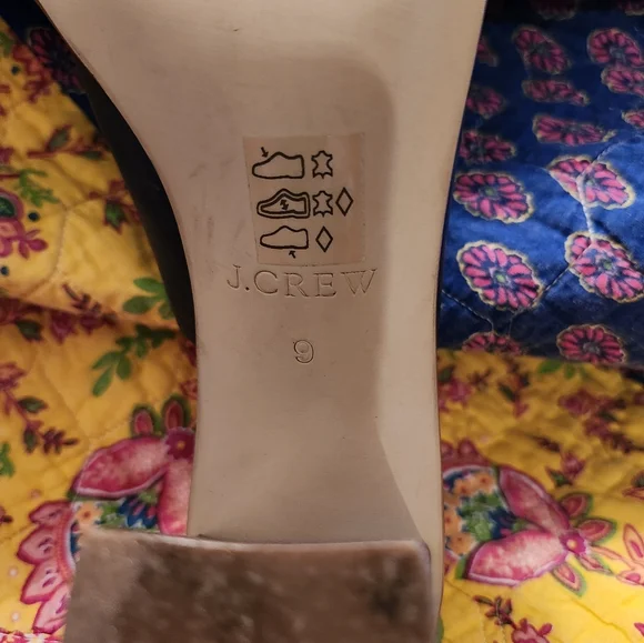 J Crew Navy Leather Slide Sandals - Picture 3 of 9